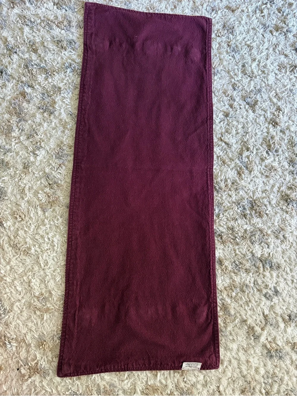Red and Cream Star Embroidered Runner